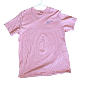 Mens Columbia Pink Short Sleeve T-Shirt XL